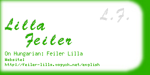 lilla feiler business card